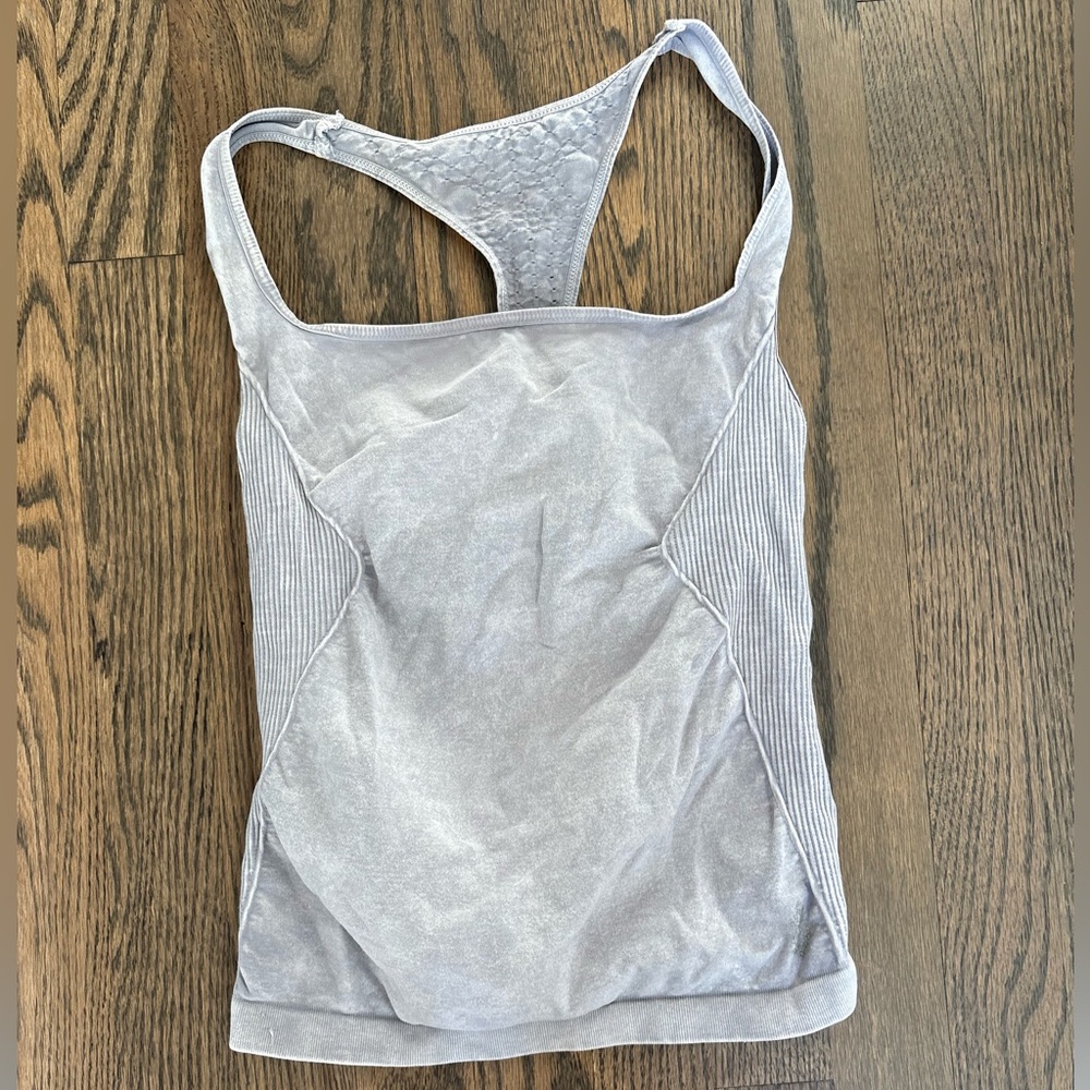 Free People Movement Good Karma Long Tank Top Grey